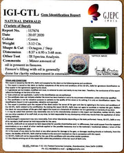 3.46 Ratti Natural Panna Stone with Govt. Lab Certificate (8991)